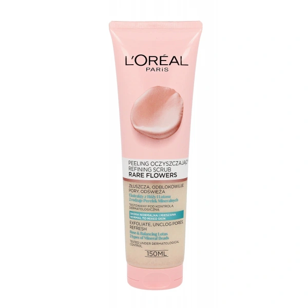 LOREAL Skin Ekspert Peeling oczyszczający Rare Flowers do skóry normalnej i mieszanej  150 ml