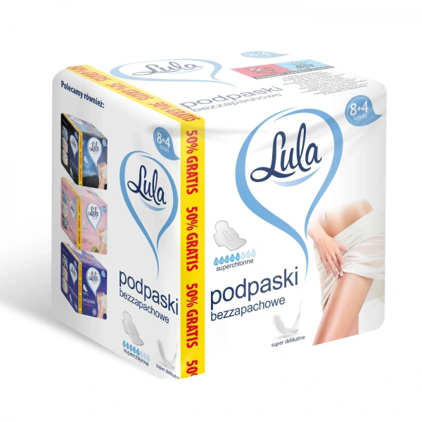 LULA Podpaski higieniczne bezzapachowe - super delikatne 1op.-12szt