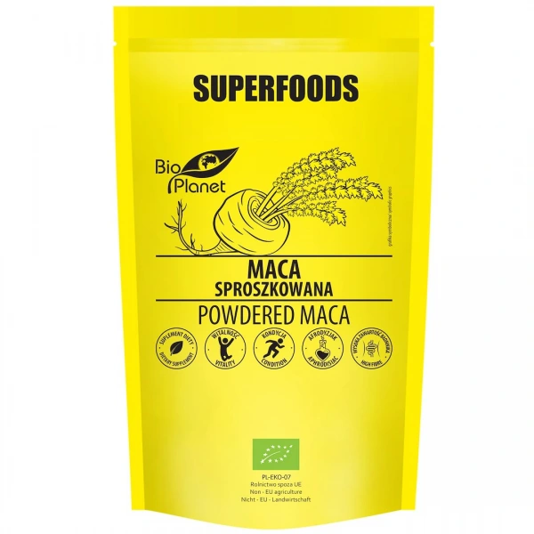 Maca sproszkowana bio 150 g - bio planet