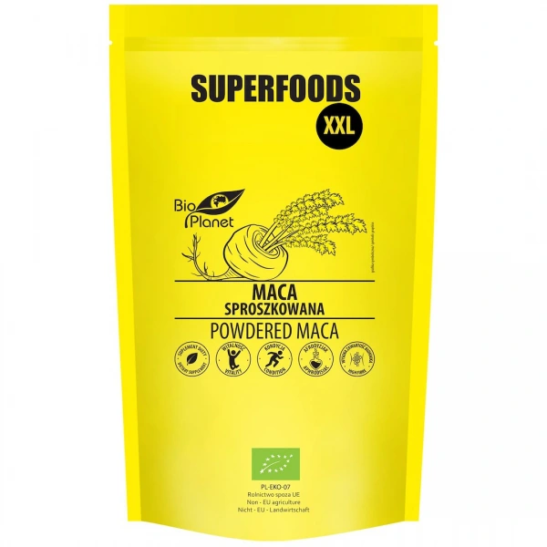 Maca sproszkowana bio 750 g - bio planet