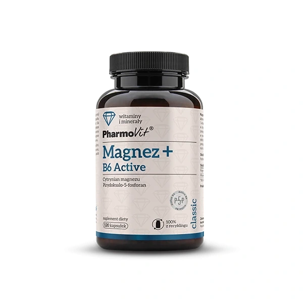 Magnez + witamina b6 activ bezglutenowy 120 kapsułek - pharmovit