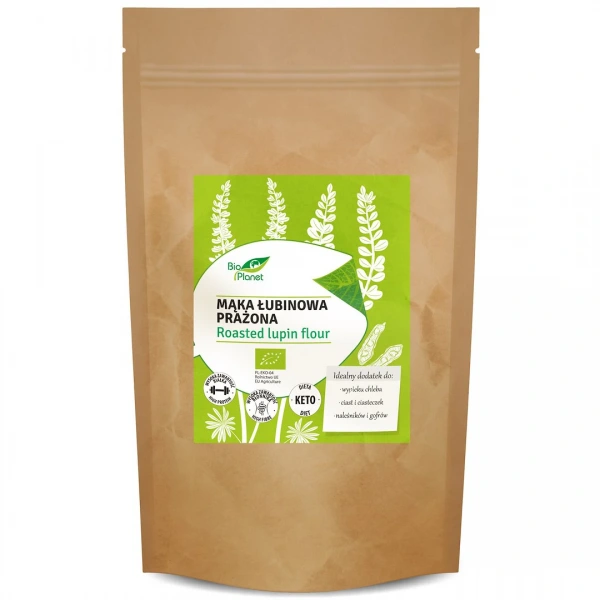 Mąka łubinowa prażona bio 500 g - bio planet