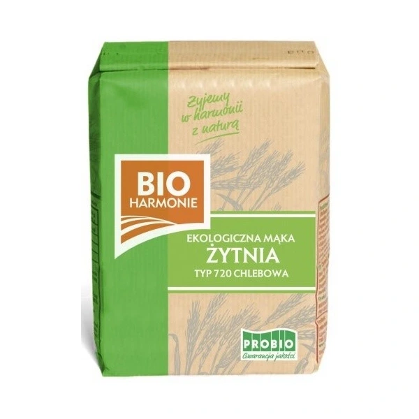 Mąka żytnia chlebowa typ 720 bio 1 kg - probio (bioharmonie)