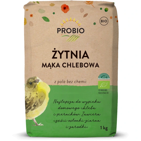 Mąka żytnia typ 720 chlebowa bio 1 kg - probio
