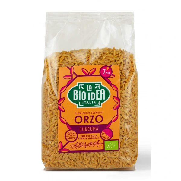 Makaron (orzo z kurkumą i czarnym pieprzem) bio 400 g - la bio idea