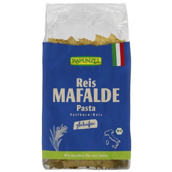 Makaron (ryżowy razowy) mafalde bezglutenowy bio 250 g - rapunzel