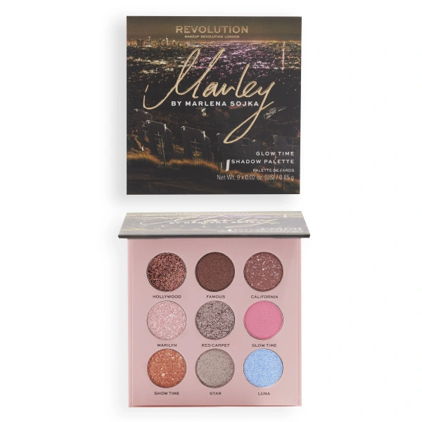 Makeup Revolution X Marley by Marlena Sojka Paletka cieni do powiek Glow Time (9) 1szt