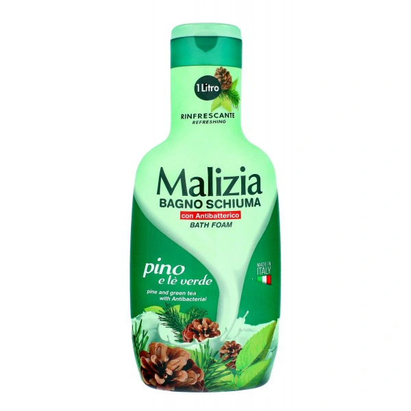 MALIZIA Płyn do kąpieli Sosna i Zielona Herbata 1000 ml