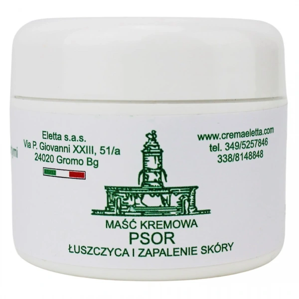 Maść kremowa psor na łuszczycę i zapalenie skóry 50 ml - eletta