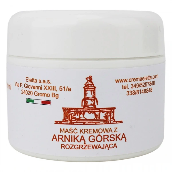 Maść kremowa z arniką górską rozgrzewająca 50 ml - eletta
