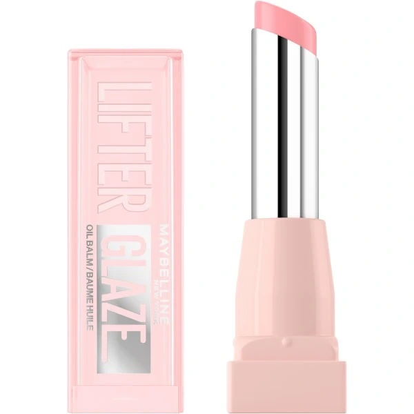 MAYBELLINE Lifter Glaze Pomadka - balsam olejkowy do ust nawilżający, 002 Pink Drip 2,8 g