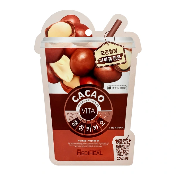 MEDIHEAL Vita Maska oczyszczająca w płachcie Cacao 20 ml