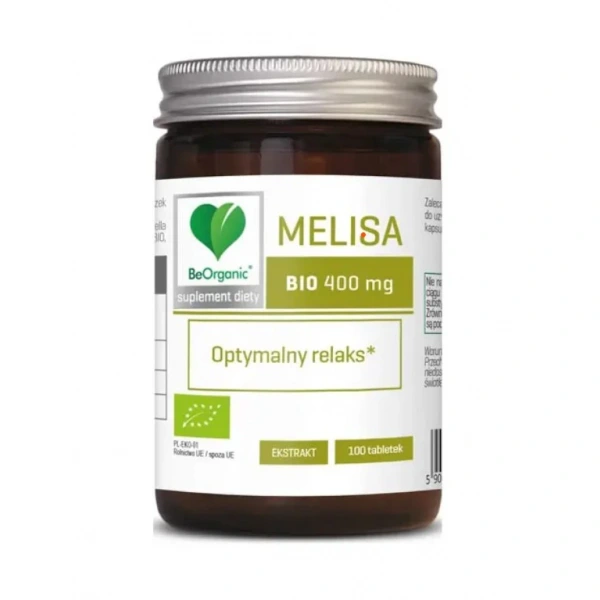 Melisa ekstrakt bio (400 mg) 100 tabletek - be organic