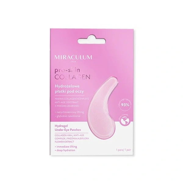 Miraculum Collagen Pro-Skin Hydrożelowe Płatki pod oczy 1op.-2szt