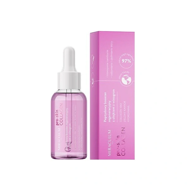 Miraculum Collagen Pro-Skin Peptydowy Booster regeneracyjny z olejkiem z winogron 30ml