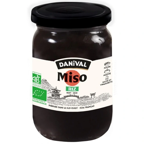 Miso rice (pasta z soi i ryżu) bezglutenowe bio 200 g - danival