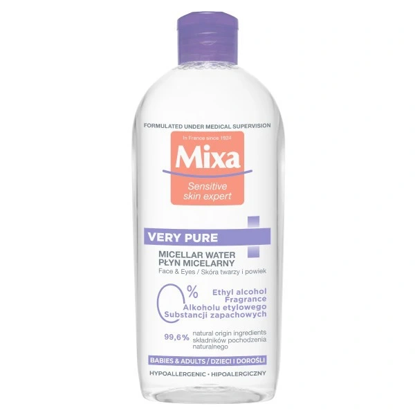 MIXA Płyn micelarny do twarzy i oczu dla dorosłych i dzieci 400 ml