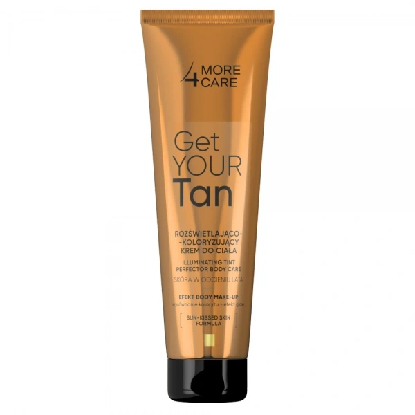 More4Care Get Your Tan Rozświetlająco  Koloryzujący Krem do twarzy i ciała - body make up 100ml