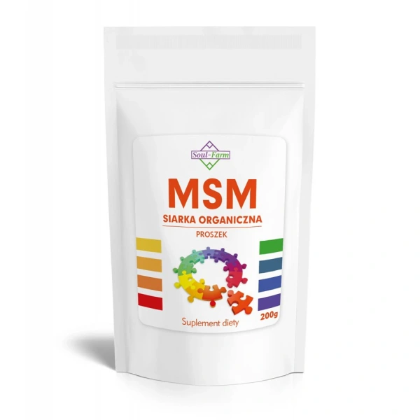 Msm siarka organiczna proszek (1000 mg) 200 g - soul farm