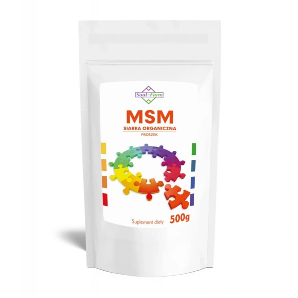 Msm siarka organiczna proszek (1000 mg) 500 g - soul farm