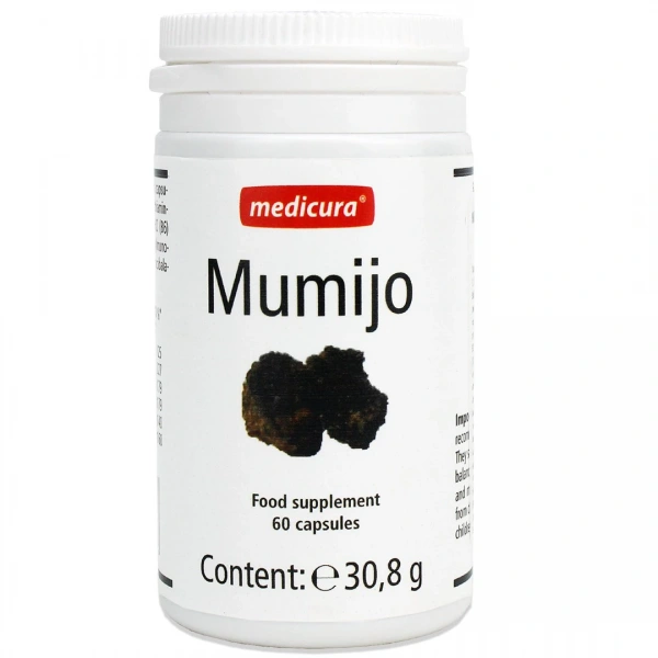 Mumio z witaminami z grupy b, c oraz kwasem foliowym 60 kapsułek - medicura