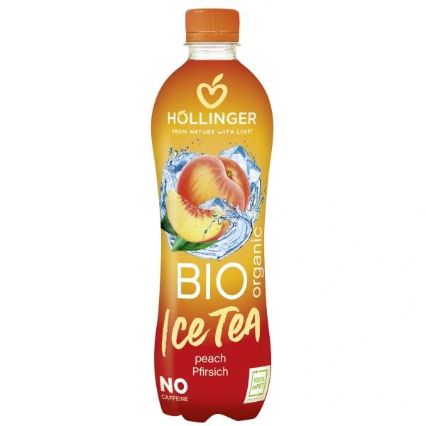 Napój ice tea o smaku brzoskwiniowym bio 500 ml - hollinger