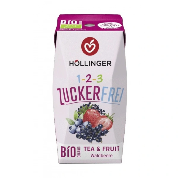Napój o smaku owoców leśnych bez cukru bio 200 ml - hollinger