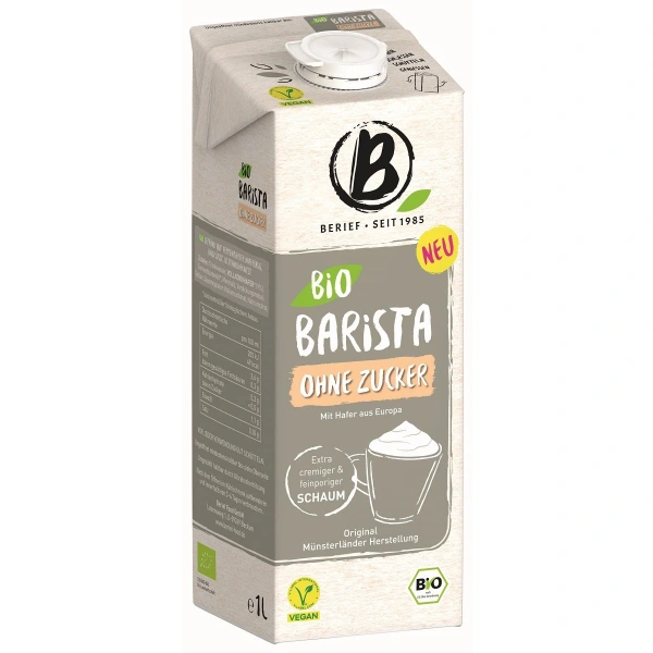 Napój owsiany barista bez cukru bio 1 l - berief