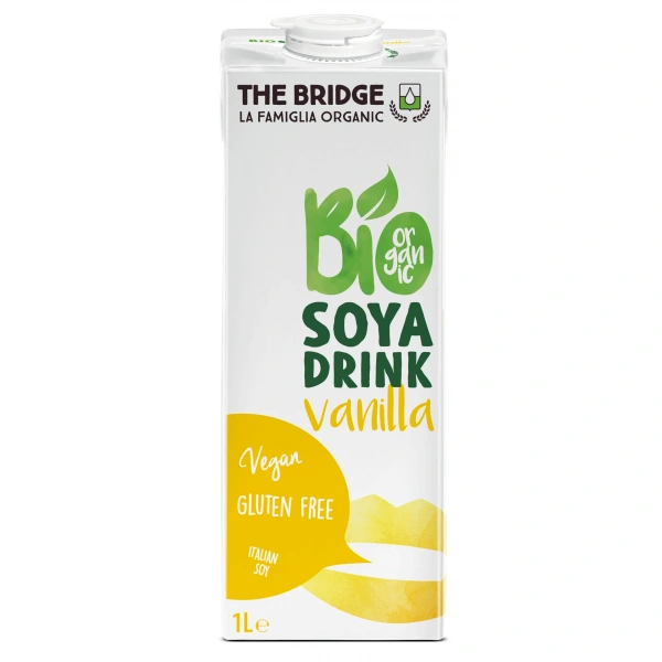 Napój sojowy o smaku waniliowym bezglutenowy bio 1 l - the bridge