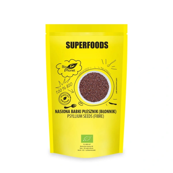 Nasiona babki płesznik (błonnik) bio 250 g - bio planet