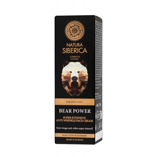Natura Siberica Men Krem do twarzy Bear Power Przeciwzmarszczkowy  50ml