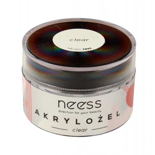 NEESS Akrylożel budujący i przedłużający płytkę - Clear (7895) 15 g