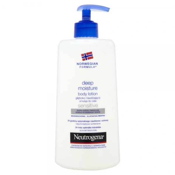 Neutrogena Formuła Norweska Głęboko nawilżająca emulsja do ciała do skóry wrażliwej  400ml