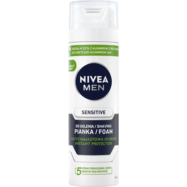 NIVEA MEN Łagodząca pianka do golenia Sensitive 200 ml