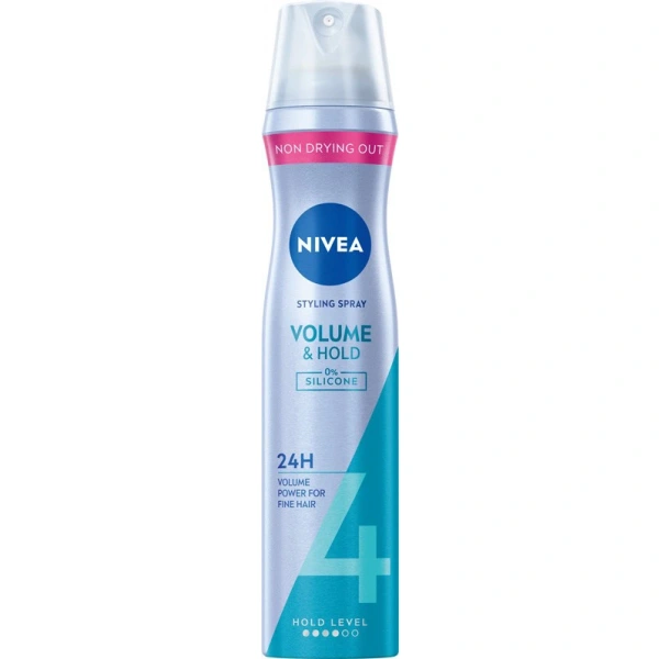 NIVEA Styling Volume & Hold 4 Lakier do włosów nadający objętość 250 ml