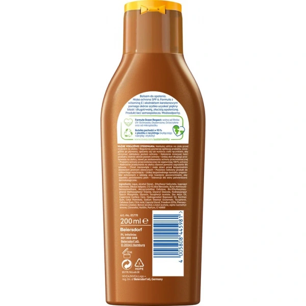 NIVEA SUN Intense Bronze Balsam karotenowy do opalania SPF6 200 ml