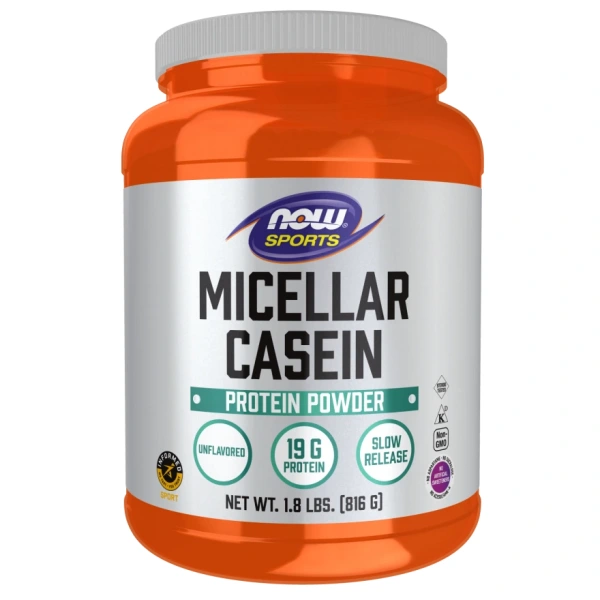 NOW FOODS Micellar Casein, Unflavored Powder (816 g/ 1.8 lbs.)