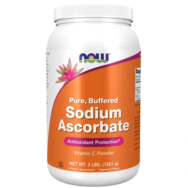 NOW FOODS Sodium Ascorbate Powder (1361 g / 3 lbs.)