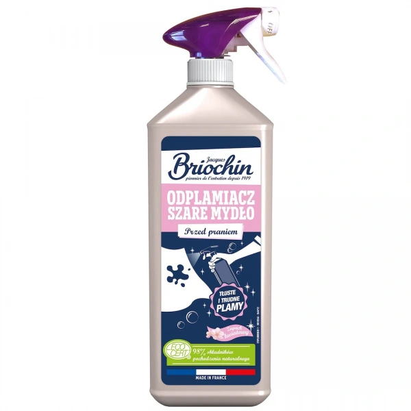 Odplamiacz do tkanin na bazie szarego mydła eco 500 ml - briochin