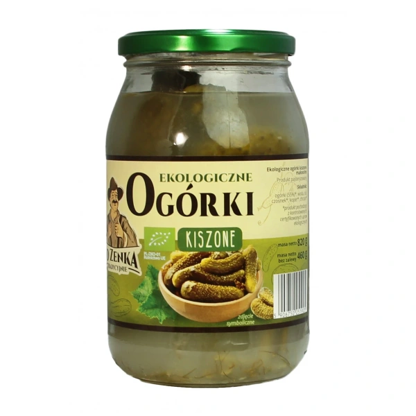Ogórki kiszone bio 820 g (460 g) - od zenka tradycyjnie