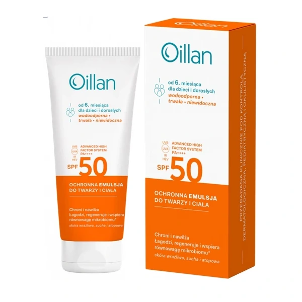 OILLAN Sun Emulsja Ochronna SPF50 (100 ml)