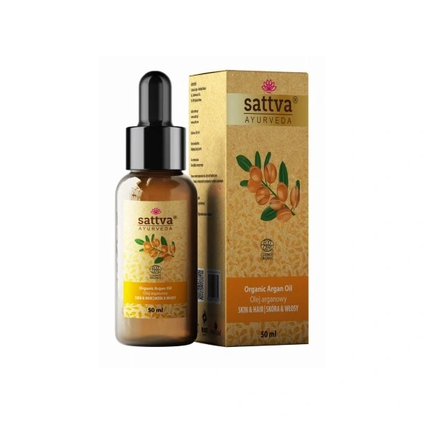 Olej do ciała i włosów arganowy eco 50 ml - sattva (ayurveda)
