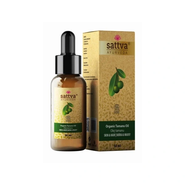 Olej do ciała i włosów tamanu eco 50 ml - sattva (ayurveda)
