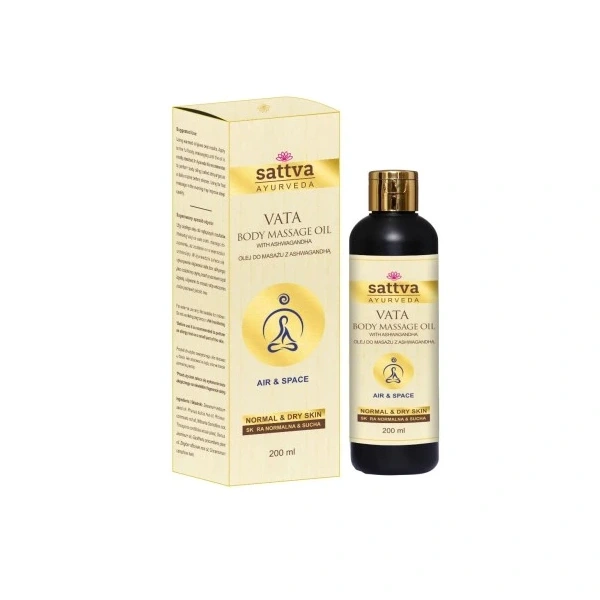 Olej do masażu relaksujący z ashwagandhą 200 ml - sattva (ayurveda)