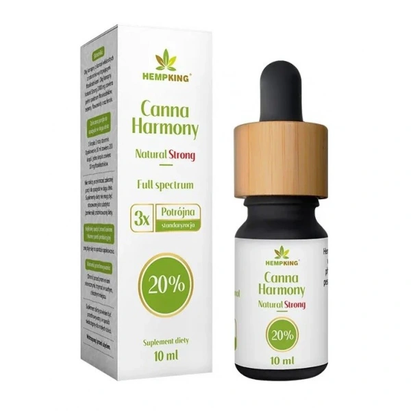 Olej konopny 20 % (2000 mg fitoskładników) 10 ml - hempking