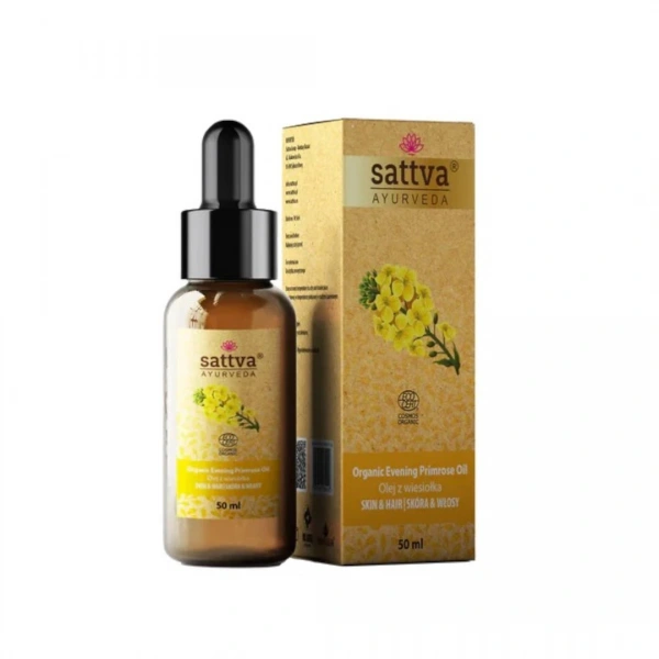 Olej kosmetyczny z wiesiołka eco 50 ml - sattva
