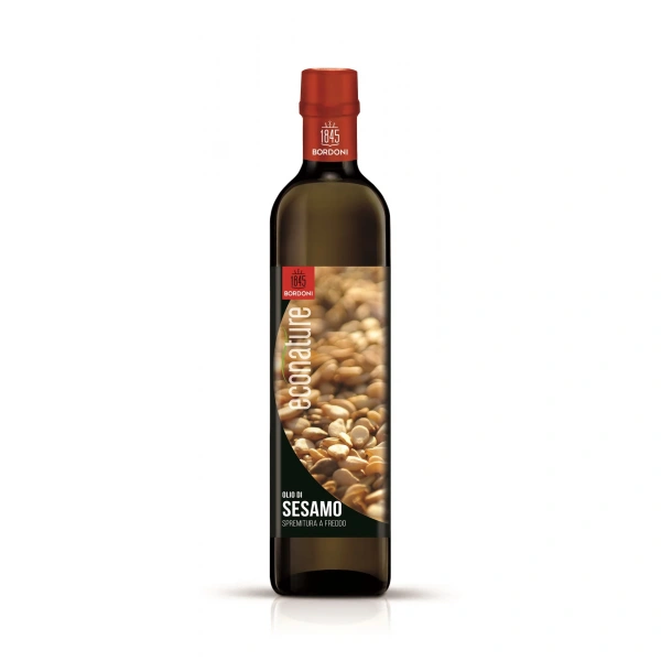 Olej sezamowy tłoczony na zimno bio 500 ml - bordoni (econature)