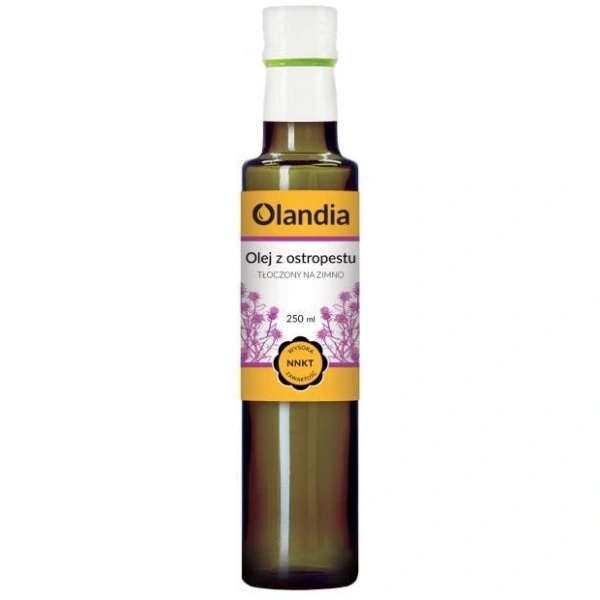 Olej z ostropestu plamistego tłoczony na zimno 250 ml - olandia