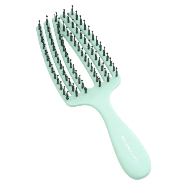 OLIVIA GARDEN Fingerbrush Care Kids Szczotka do włosów dla dzieci - miętowa 1szt