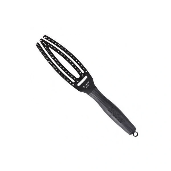 OLIVIA GARDEN Fingerbrush Combo Szczotka do rozczesywania włosów Small Black 1szt
